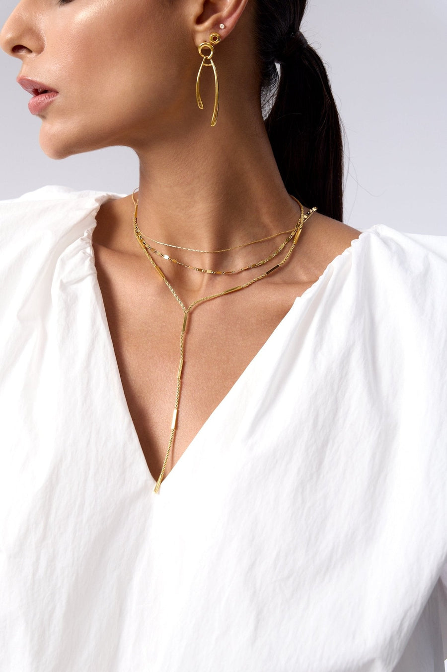 Maia Lariat Chain Necklace
