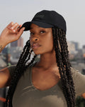 Black Waterproof Satin Lined Dad Hat 3