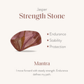 Vigorous Growth - Matte Onyx Jasper Chakra Barrel Bracelet 4