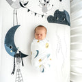 Crib sheet and Swaddle bundle - Moon's Birthday 2
