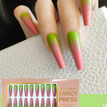 Extra Long Full Cover Coffin Press on Nails 2