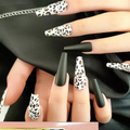 Extra Long Coffin Press on Nails 1