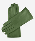 Isabella (green) - Italian lambskin leather gloves with cashmere lining 1