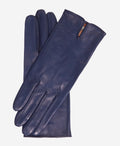Margherita (navy) - Italian lambskin leather gloves with cashmere lining 1