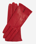 Margherita (red) - Italian lambskin leather gloves with cashmere lining 1