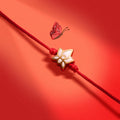 Obstacle Crusher Red String Lotus Charm Bracelet 3