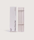 Reusable Glass Straw Set with Cleaning Brush 1