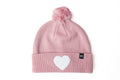 Terry Heart Patch Pom Pom Hat 3