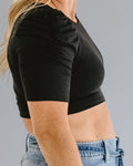 Ruched Sleeve Halftee 4