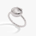 Salt + Sea 'Seashells Are Love Letters In The Sand' Locket Ring 1