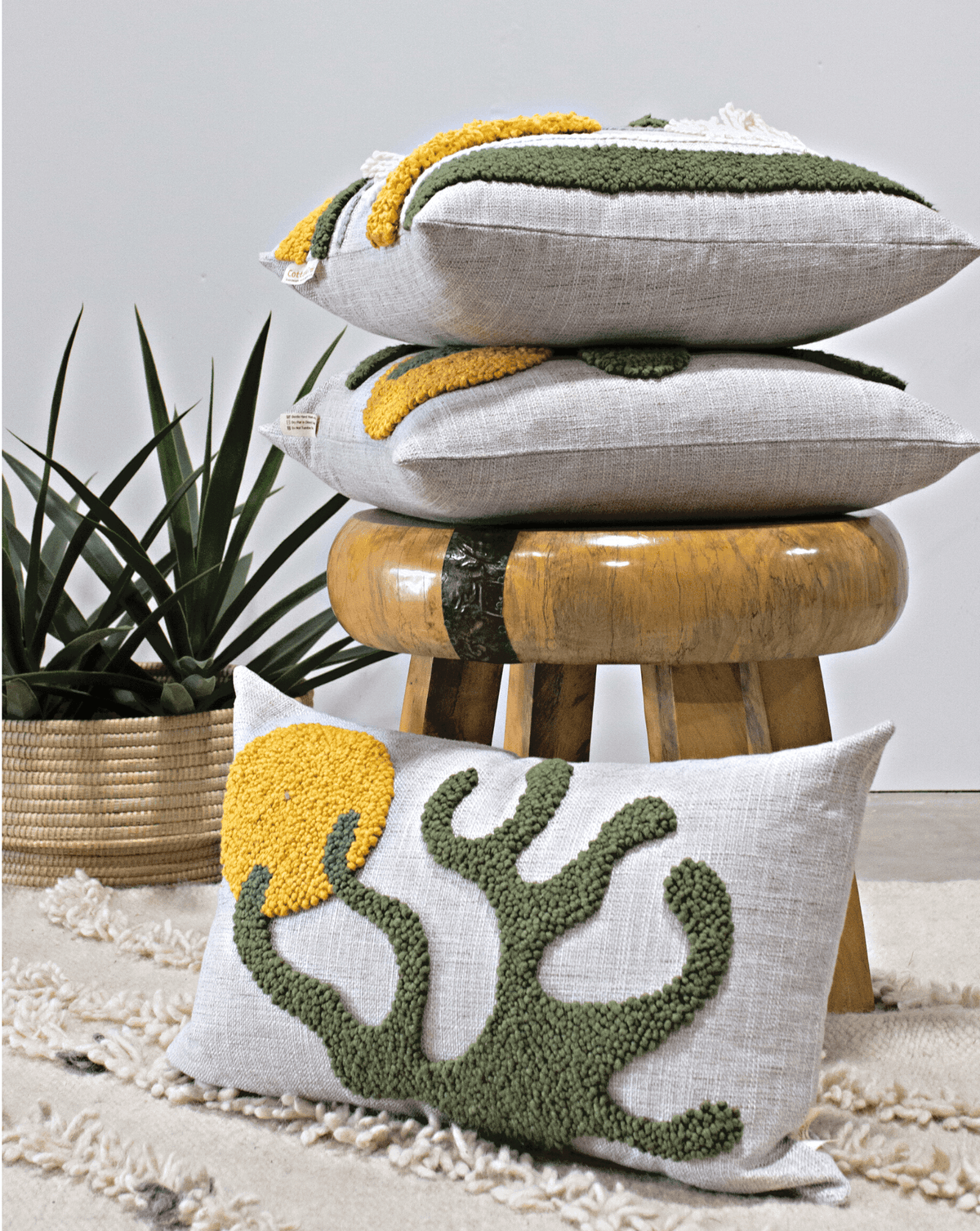 Sea Kelp Throw Pillow