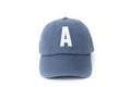 Dusty Blue Letter Baseball Hat 7
