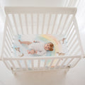 Rainbow and Birds Mini Crib Sheet 2