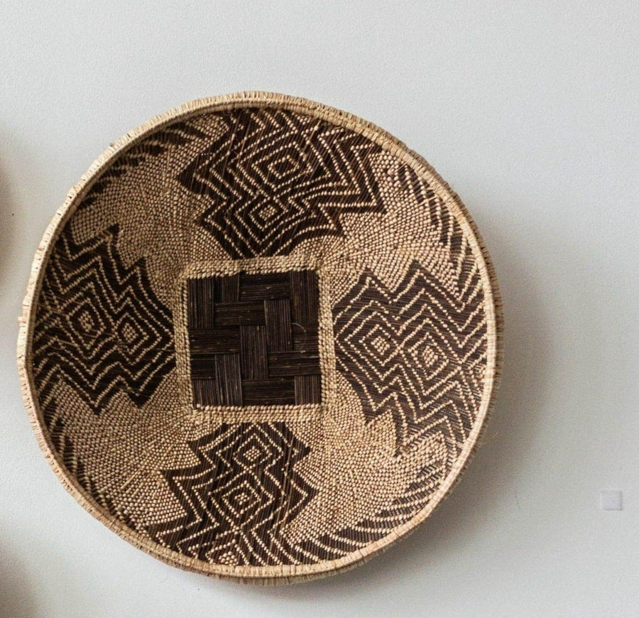 Statement Zambian Plateau African Wall Decor Basket