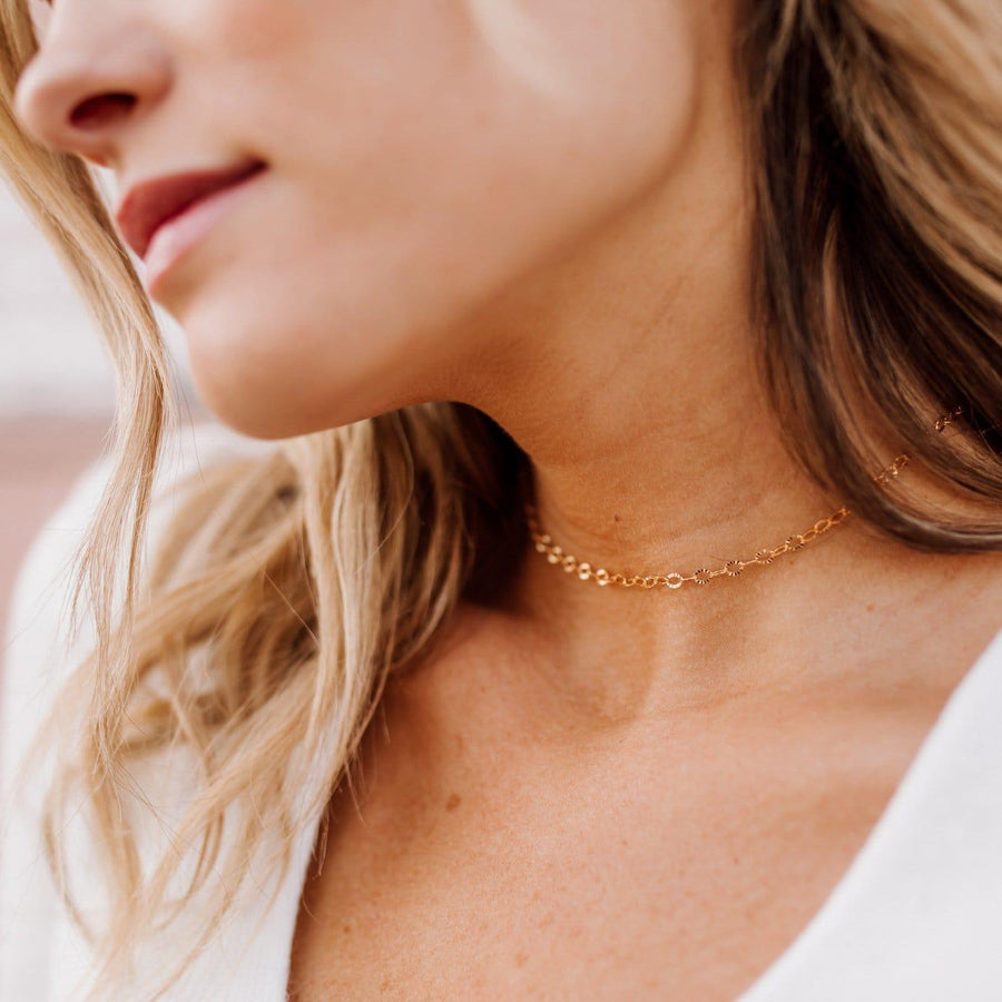 Sunburst Chain Necklace