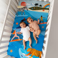 Surfing Safari Standard Size Crib Sheet 3
