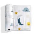 Moon and stars bamboo swaddle 1