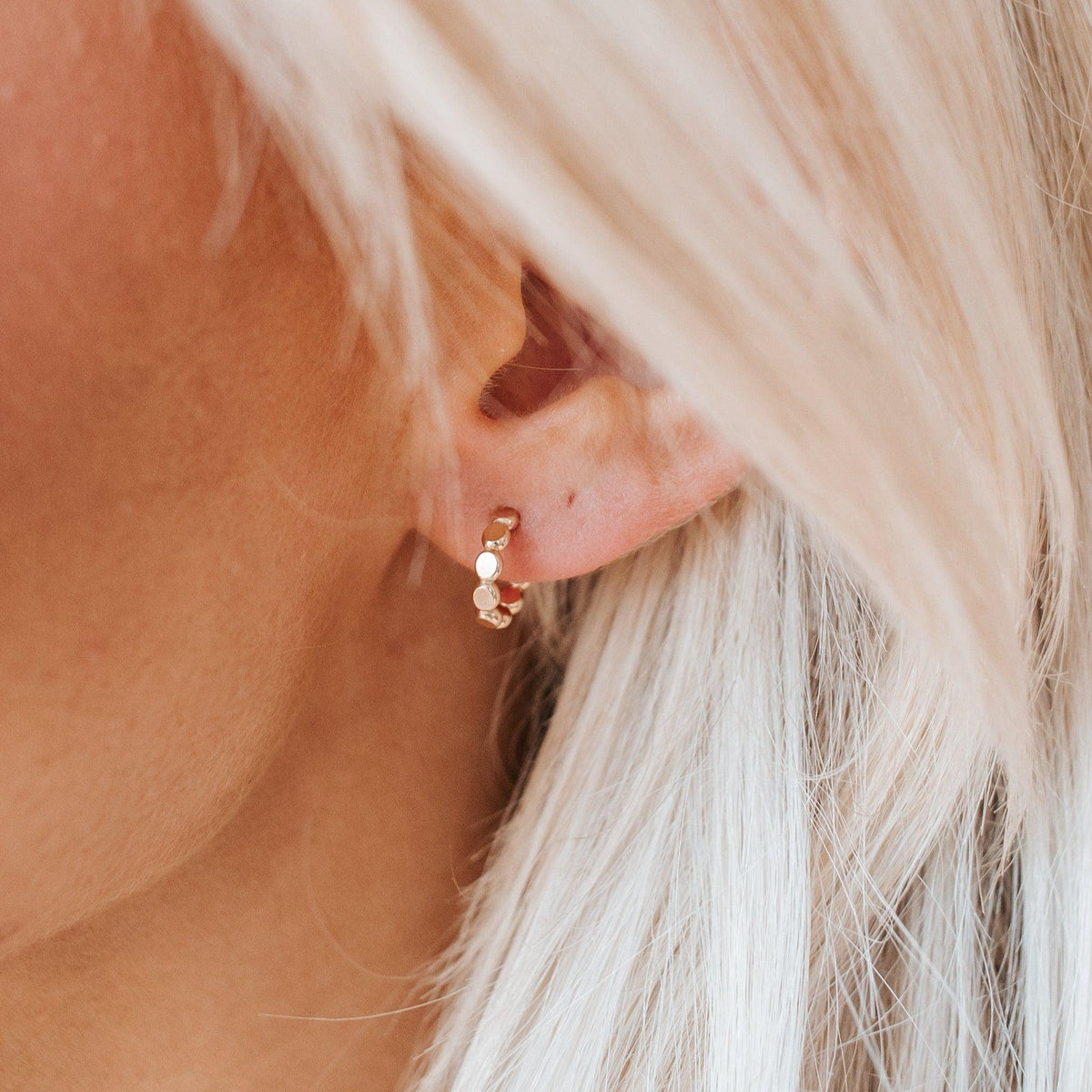 Tiny Cora Hoop Earrings