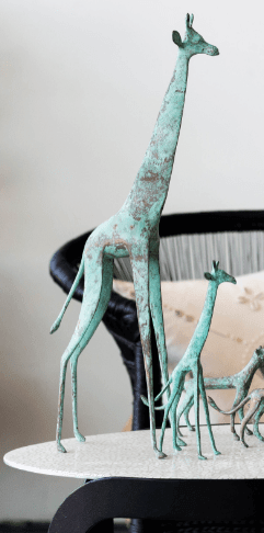 Tuareg Brass Giraffes Figurines