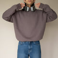 Warm Grey Oversized Sweatshirt 2