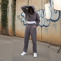 Warm Grey Baggy Sweatpants 4