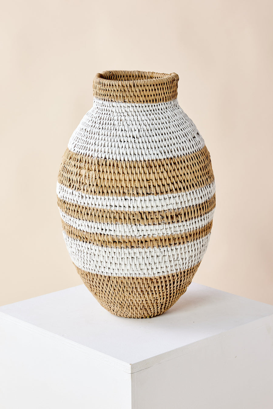 White Striped Buhera Basket